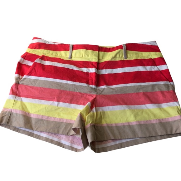 New York & Company Pants - 7th Avenue NY & Co sz 14 pink/tan striped shorts